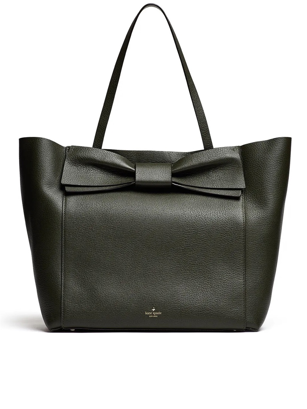 kate spade Dark Olive Bow Leather Tote